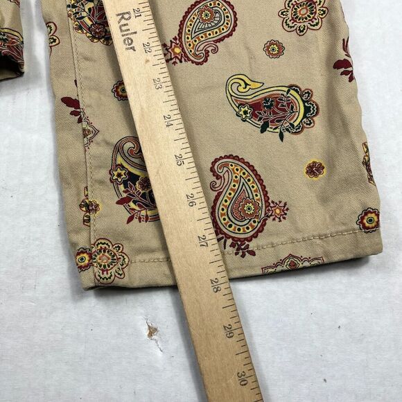 Pacsun Mens Slim Drawstring Pants Paisley Streetwear Preppy Casual LARGE FLAW - Picture 5 of 11